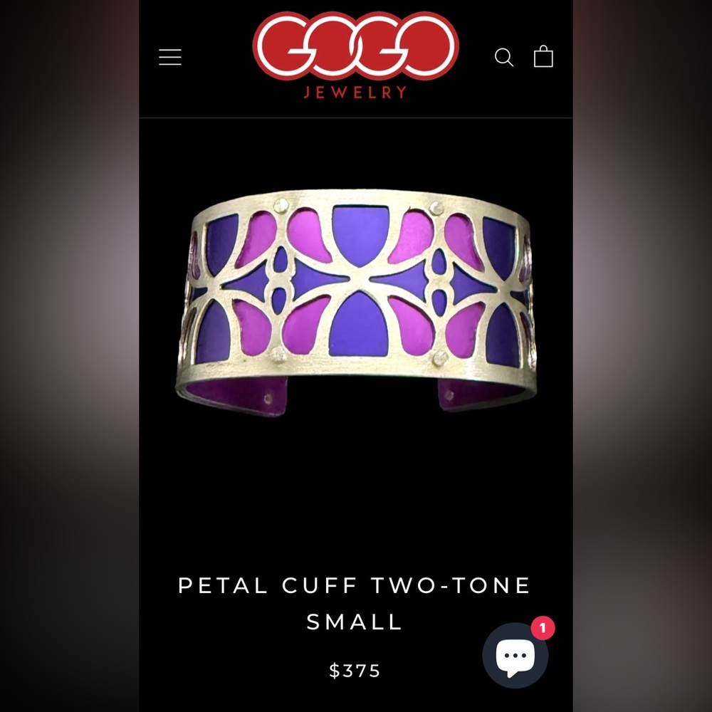 Gogo Jewelry Petal Cuff SMALL